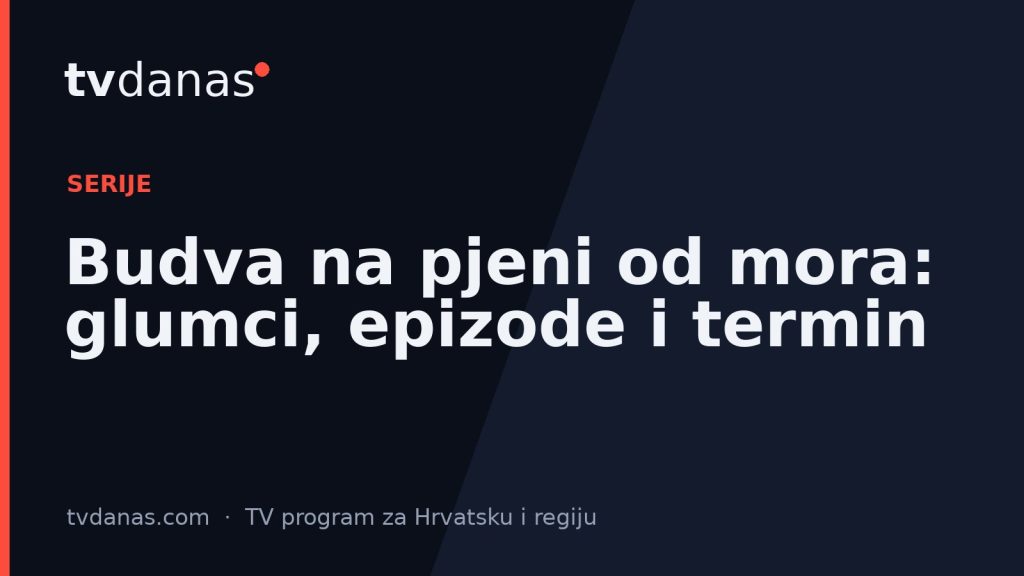 Budva na pjeni od mora: glumci, epizode i termin