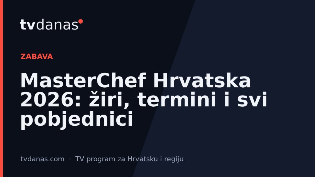 MasterChef Hrvatska 2026: žiri, termini i svi pobjednici