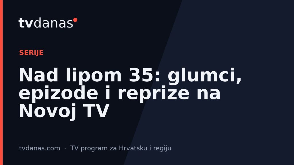 Nad lipom 35: glumci, epizode i reprize na Novoj TV