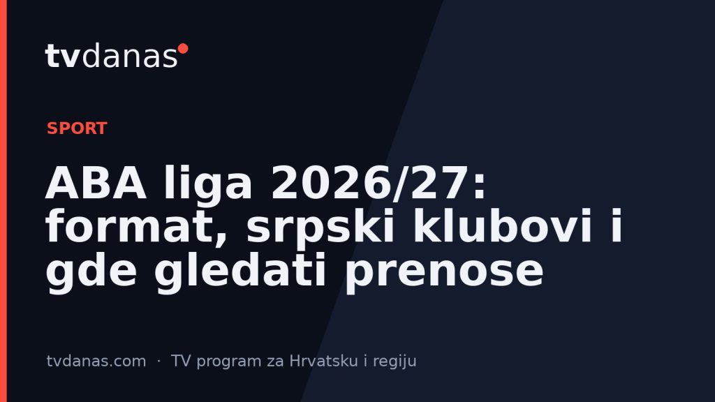 ABA liga 2026/27: format, srpski klubovi i gde gledati prenose