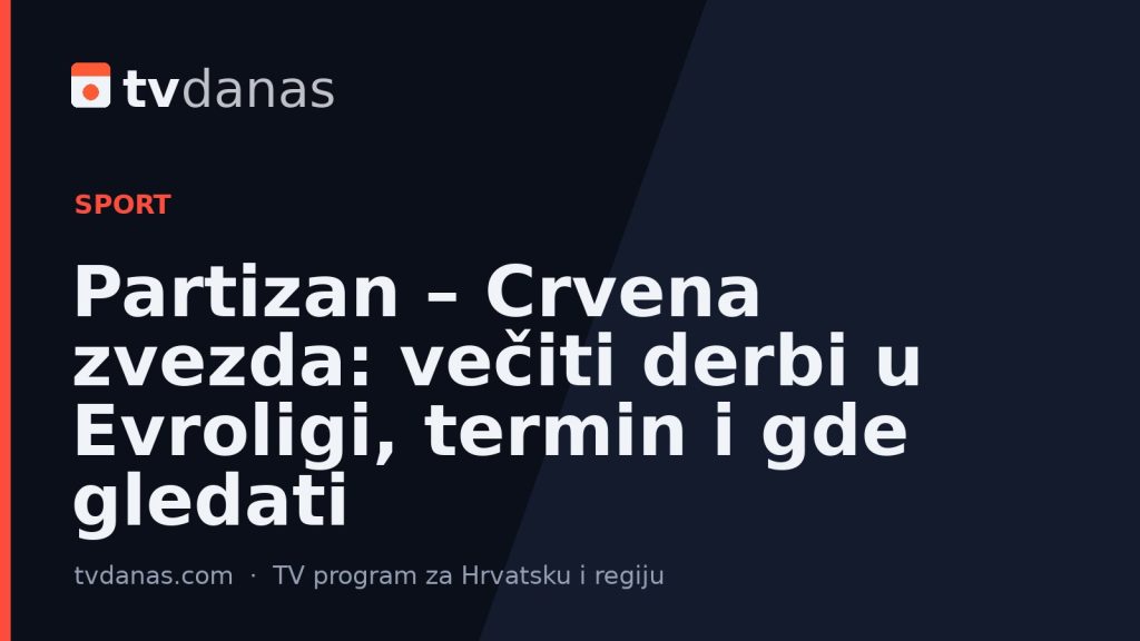 Partizan – Crvena zvezda: večiti derbi u Evroligi, termin i gde gledati