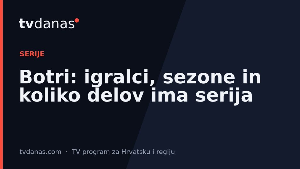 Botri: igralci, sezone in koliko delov ima serija